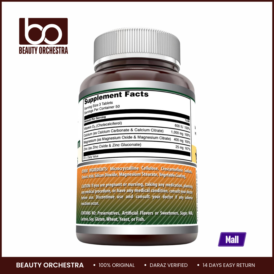 Picture of Amazing Formulas Calcium Magnesium Zinc D3 - 150 Tablets