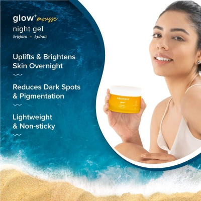 Picture of Aqualogica Glow+ Mousse Vitamin C Night Gel - 50g