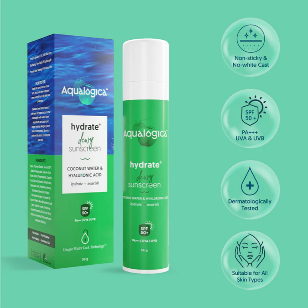 Picture of Aqualogica Hydrate + Dewy Sunscreen - 50g