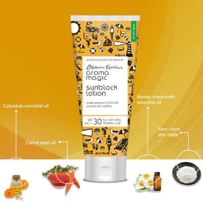 Picture of Aroma Magic Matte Sunblock Lotion With Broad Spectrum Protection SPF 30PA ++ - 50ml
