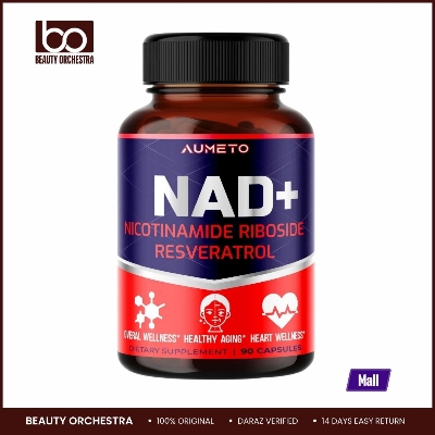 Picture of AUMETO NAD+ Supplement with Nicotinamide Riboside NR Resveratrol Quercetin - Cellular Energy & Repair Vitality Healthy Aging (90 Count
