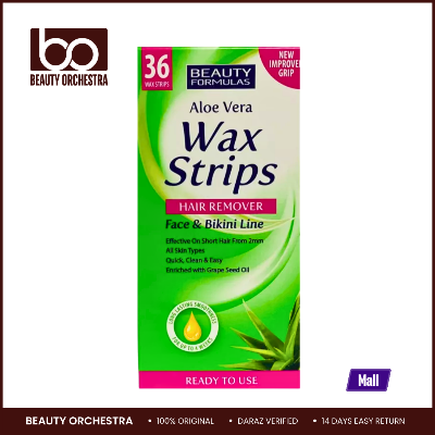 Picture of Beauty Formulas Hair Removal Wax Strips - 36 Pieces