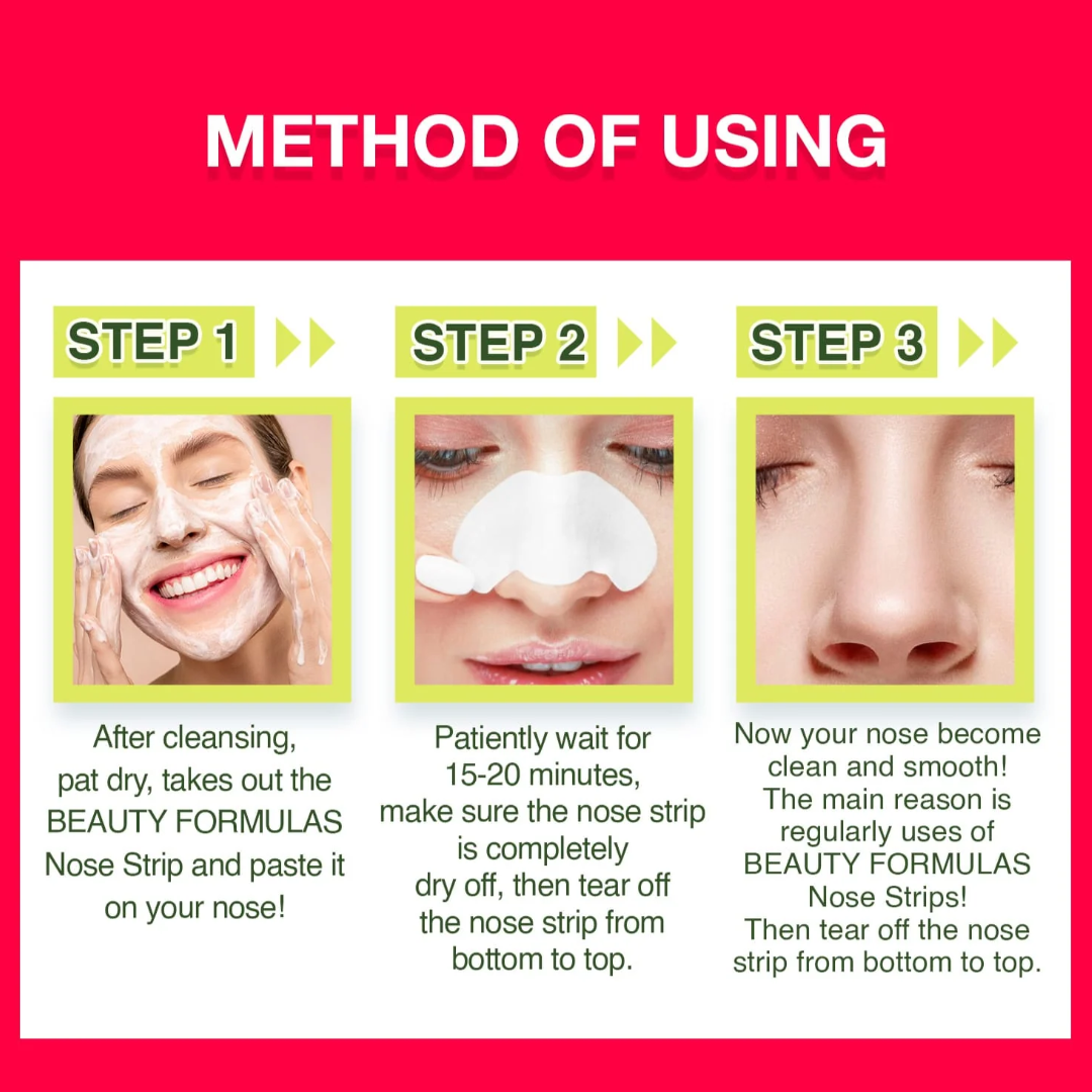 Picture of Beauty Formulas Tea Tree Deep Cleansing Nose Pore Strip - 6 Pieces