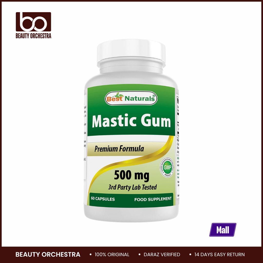 Picture of Best Naturals Mastic Gum 500 mg 60 Capsules