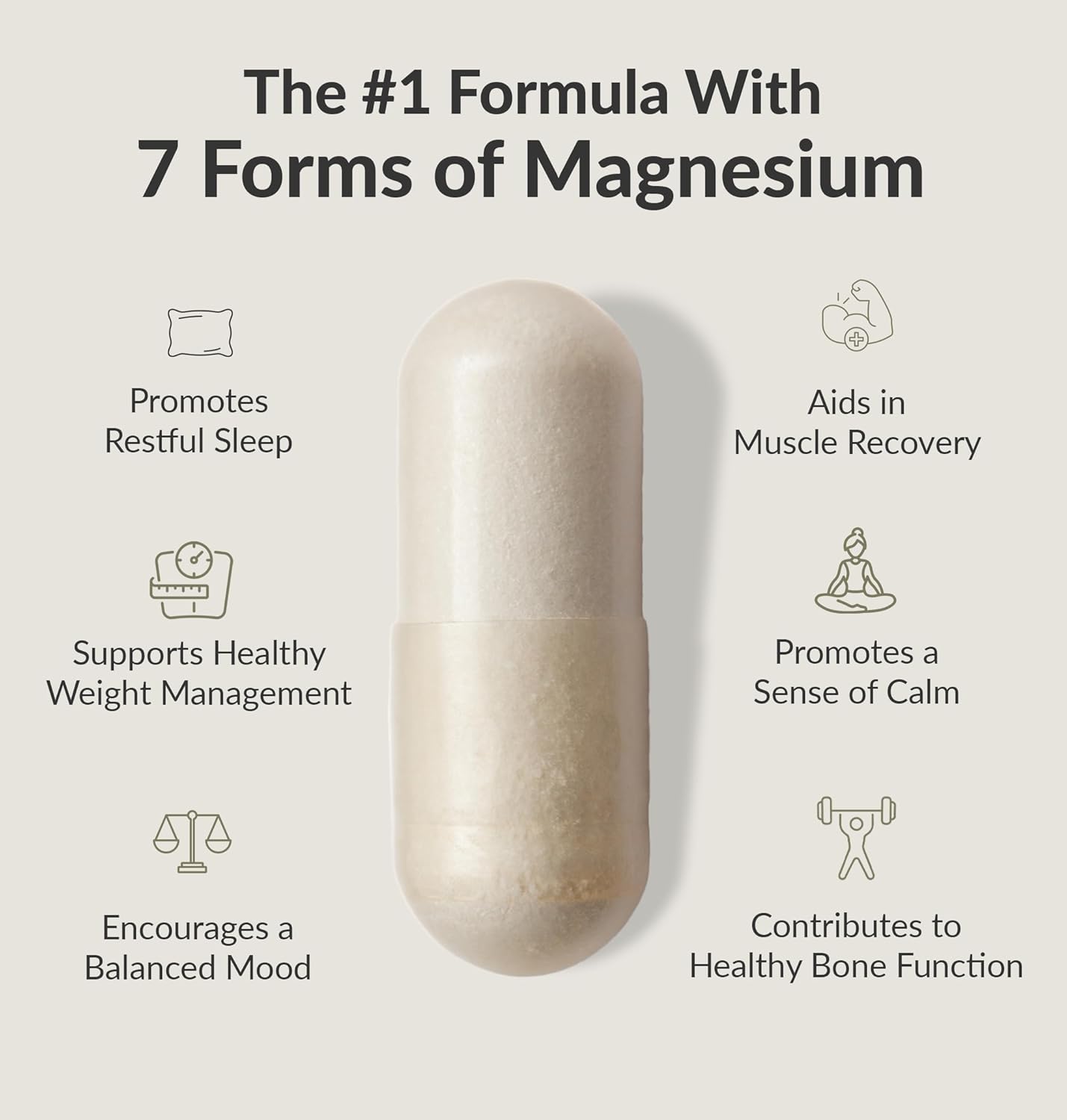 Picture of BIOptimizers Magnesium Breakthrough Supplement 4.0-7 Forms of Mg Glycinate Malate Citrate - 30 Capsules