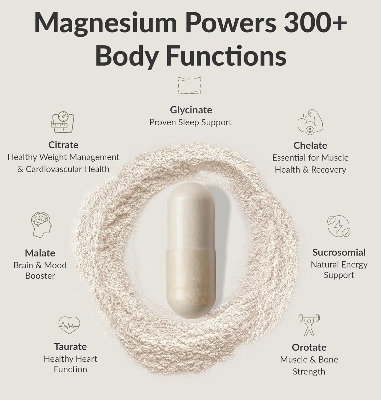 Picture of BIOptimizers Magnesium Breakthrough Supplement 4.0-7 Forms of Mg Glycinate Malate Citrate - 30 Capsules