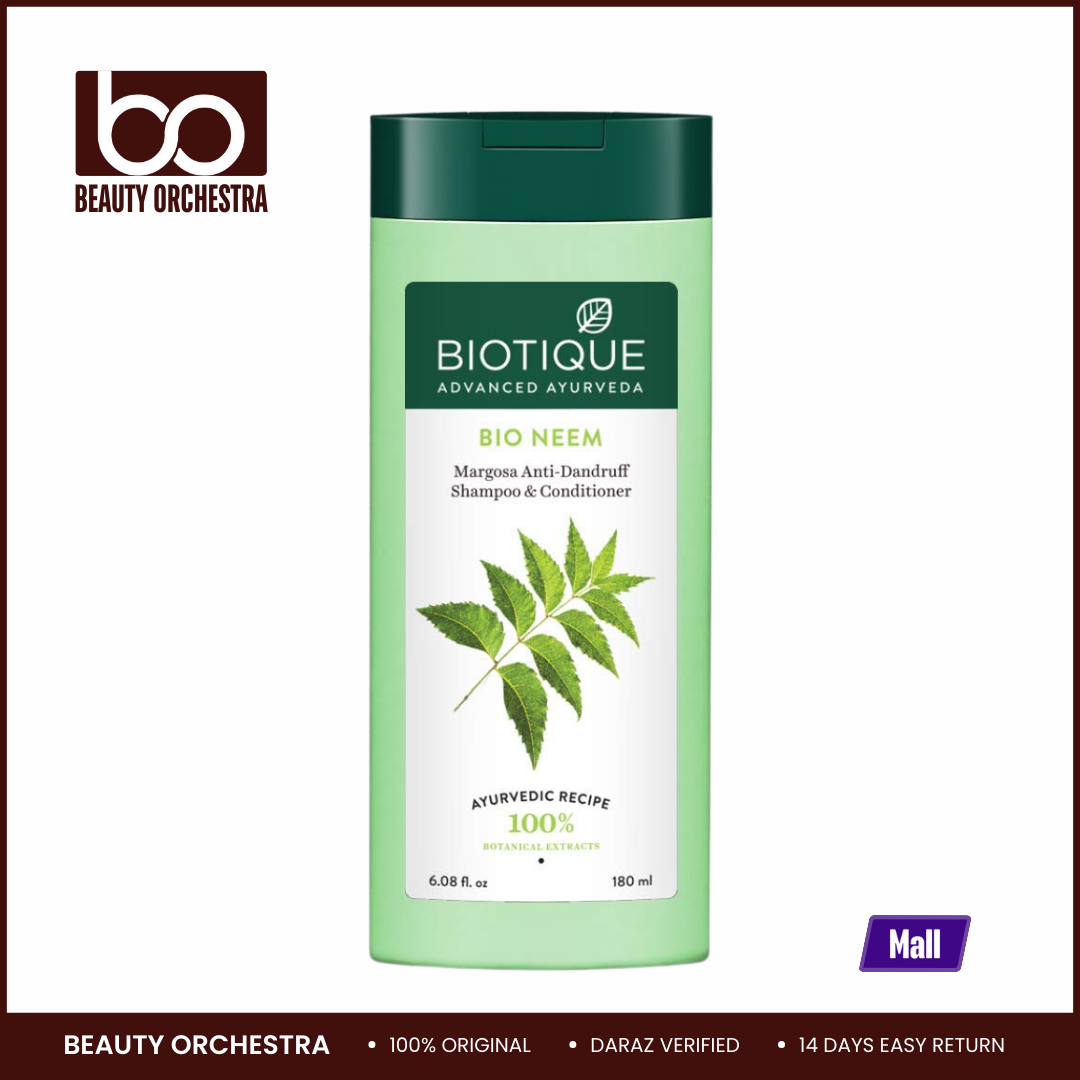Picture of Biotique Bio Neem Anti Dandruff Shampoo & Conditioner - 180ml