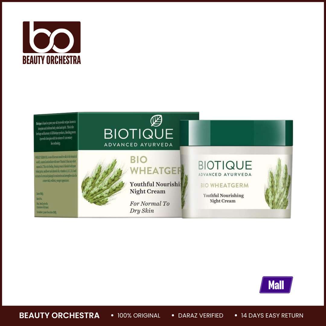Picture of Biotique Bio Wheat Germ Youthful Nourishing Night Cream - 50g