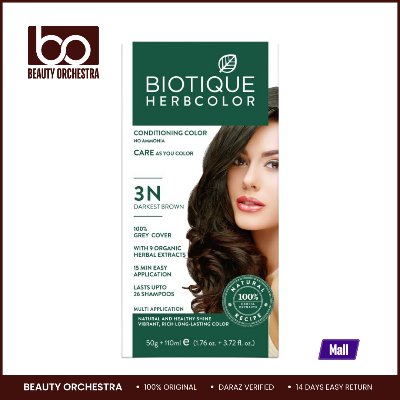 Picture of Biotique Herbcolor 3N Darkest Brown - (50G +110ML)