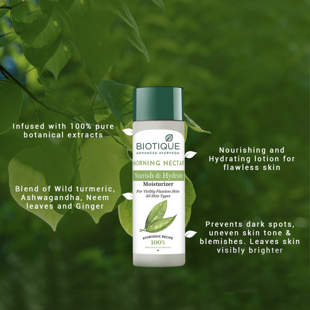 Picture of Biotique Morning Nectar Nourish & Hydrate Moisturizer - 120ml