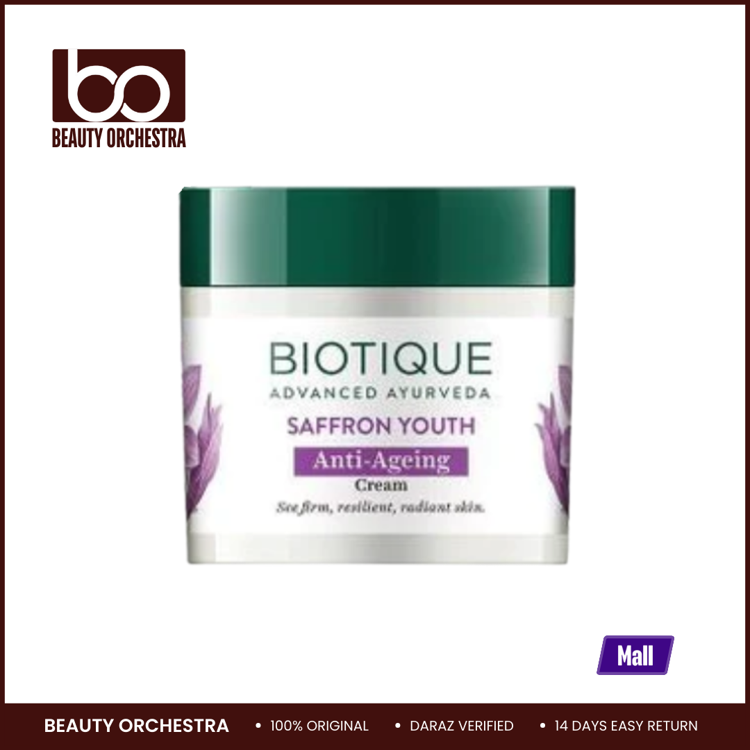 Picture of Biotique Saffron Youth Anti-Ageing Cream - 50g