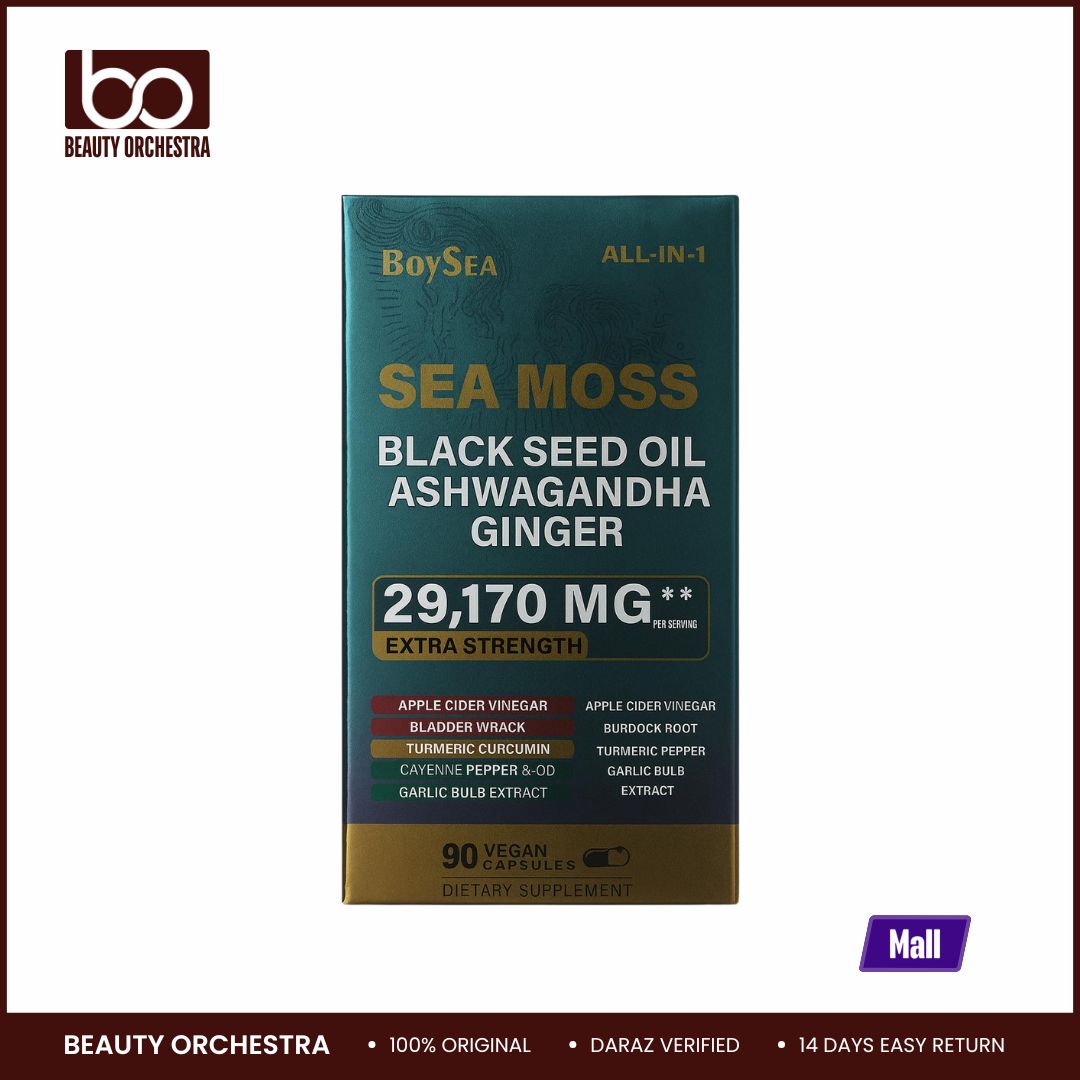 Picture of Boysea Sea Moss Black Seed Oil Ashwagandha Ginger 29,170 mg - 90 Capsules