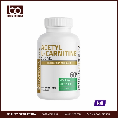 Picture of Bronson Acetyl L-Carnitine 500 MG High Potency Amino Acid 60 Capsules