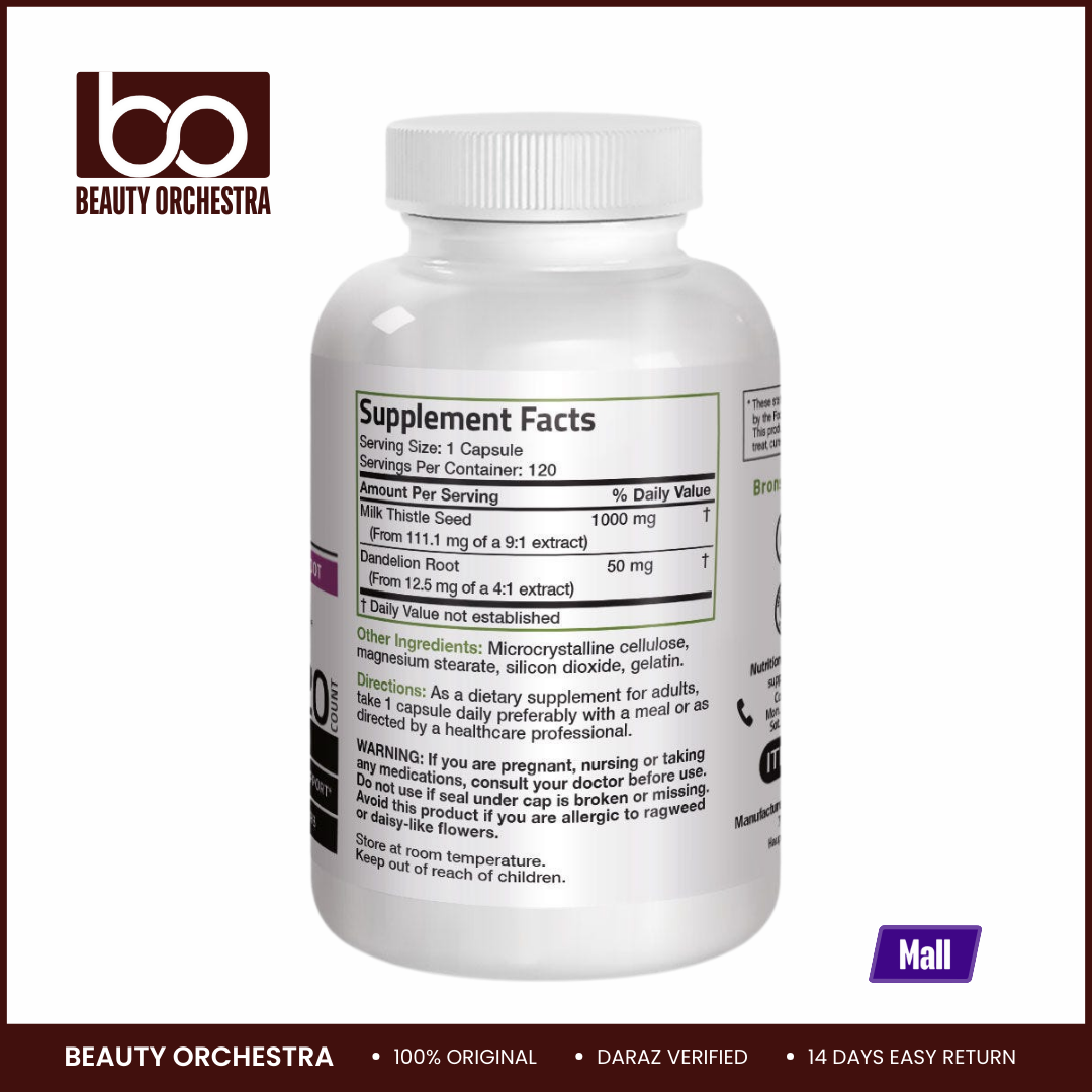 Picture of Bronson Milk Thistle 1000 mg - 120 capsules