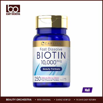 Picture of Carlyle Biotin 10000mcg 250 Fast Dissolve Tablets