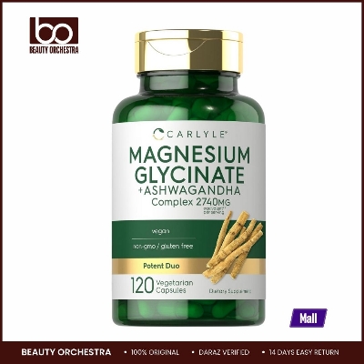 Picture of Carlyle Magnesium Glycinate 2,740mg Complex 120 Vegetarian Capsules