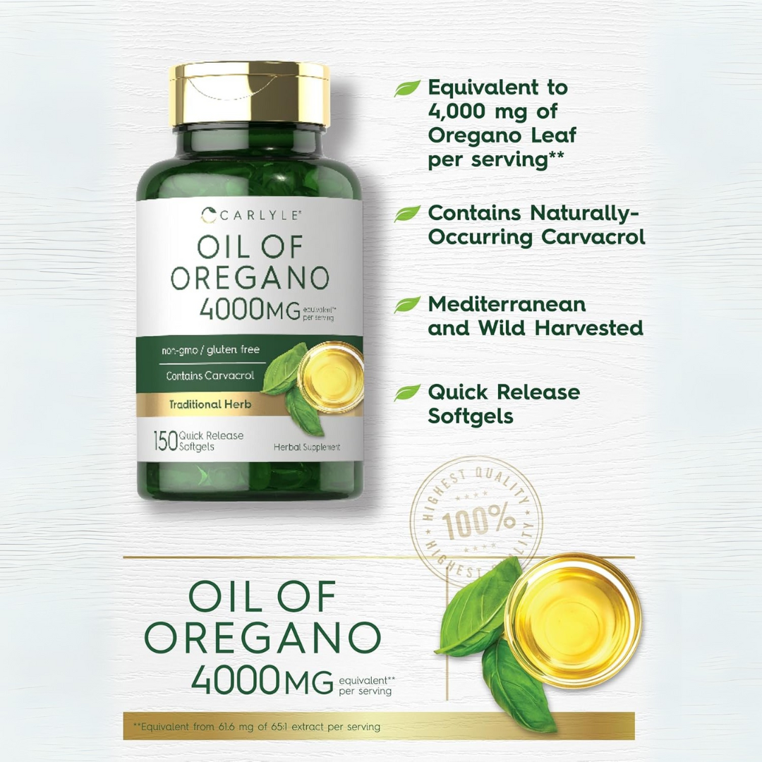 Picture of Carlyle Oregano Oil 4000 mg - 150 Softgels (Oil of Oregano)