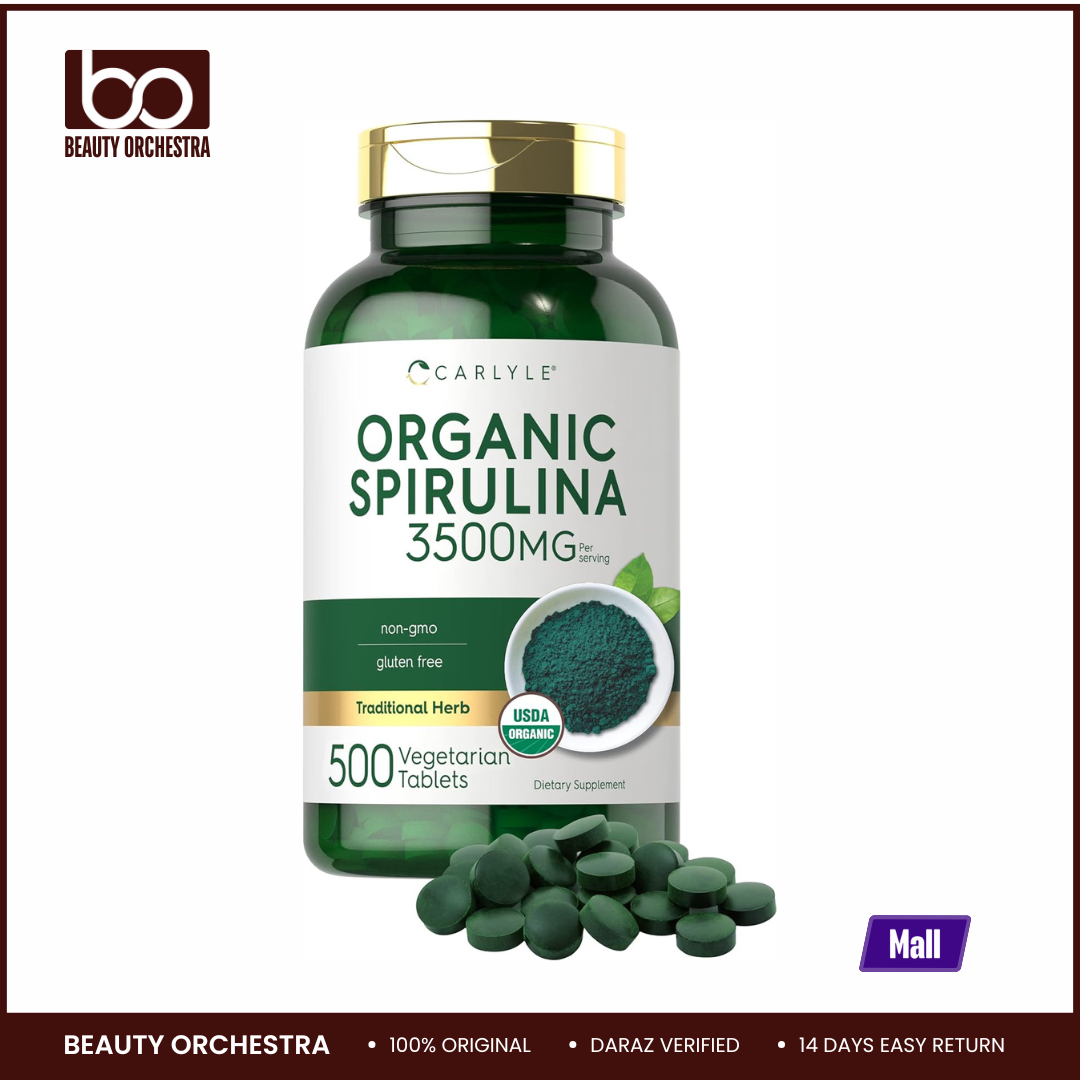 Picture of Carlyle Organic Spirulina Tablets 3500mg 500 Count