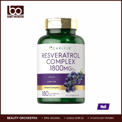 Picture of Carlyle Resveratrol Supplement 1800mg 180 Capsules