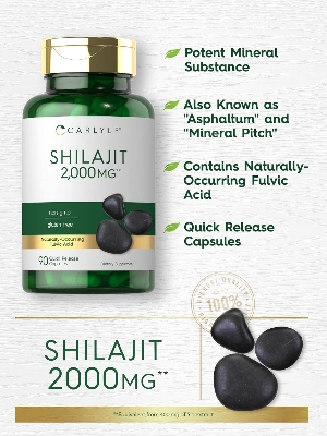 Picture of Carlyle Shilajit Capsules 2000mg 90 Count