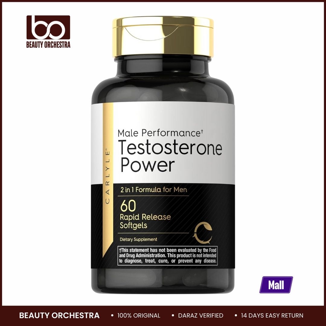 Picture of Carlyle Testosterone Supplement for Men | 60 Rapid Release Softgels | Non-GMO Gluten Free