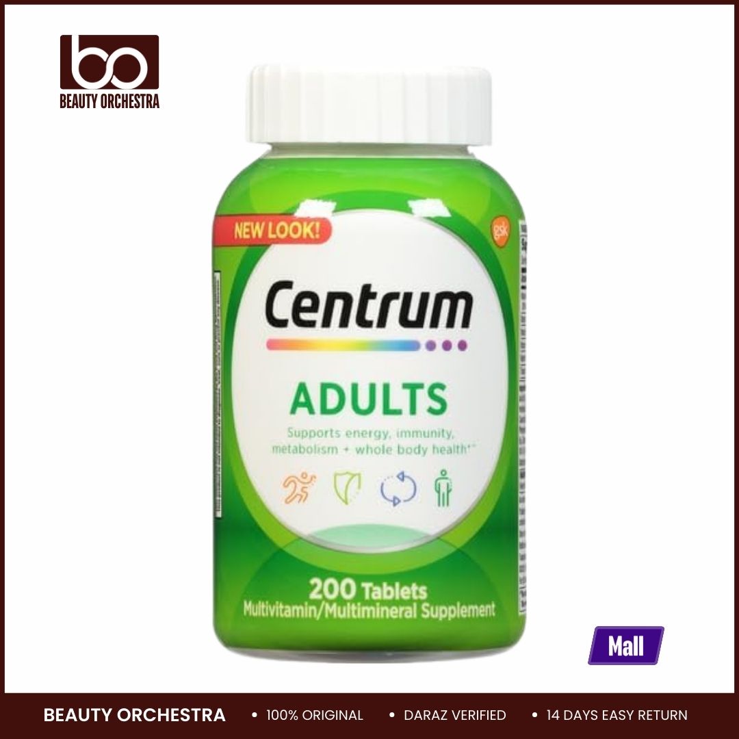 Picture of Centrum Adult Multivitamin/Multimineral Supplement with Antioxidants, Zinc, Vitamin D3 and B Vitamins, Gluten Free, Non-GMO Ingredients - 200 Count