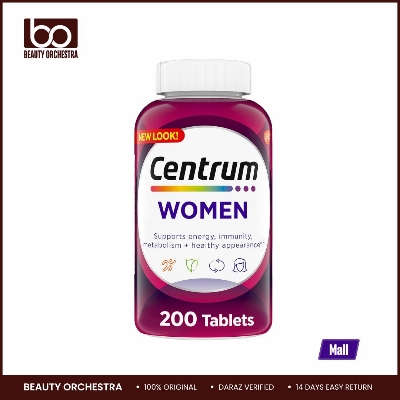 Picture of Centrum Women Multivitamin/Multimineral Supplement with Iron Vitamin D3 B Vitamins - 200 Tablets (Exp 04/26)