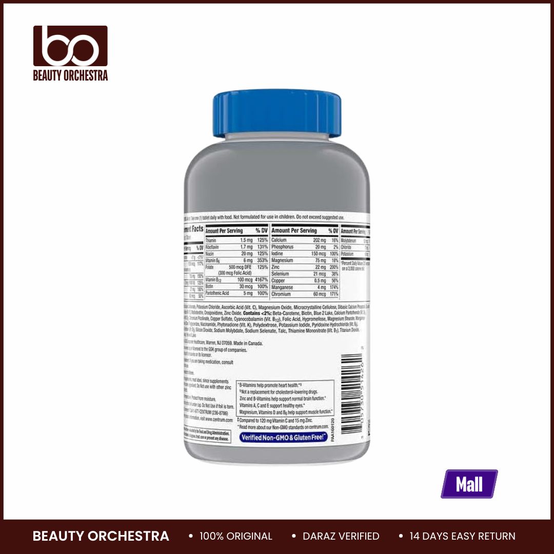 Picture of Centrums Silver Men 50+ Multivitamin Adult Multi & Letter Vitamins Herbals  - 275 Tablets