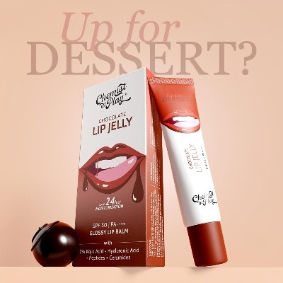 Picture of Chemist At Play Chocolate Tinted Lip Balm for Dry Chapped & Pigmented Lips Gives 24 hours moisturization | SPF 50 PA+++ 10gms