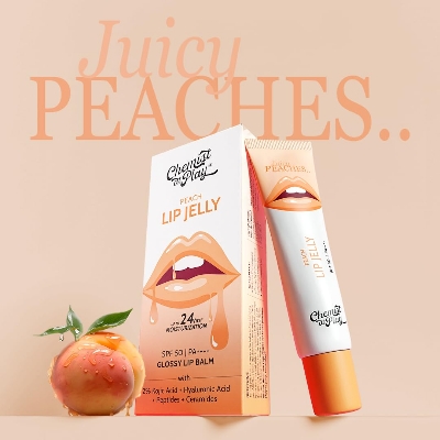 Picture of Chemist At Play Peach Tinted Lip Balm for Dry, Chapped & Pigmented Lips Gives 24 hours moisturization | SPF 50 PA++++ 10gms