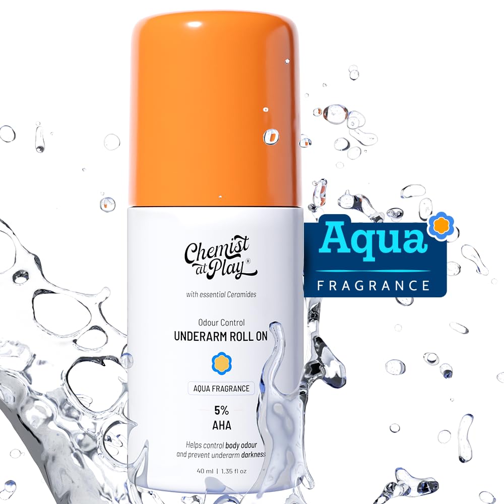 Picture of Chemist at Play UnderArm Roll-On with 5% Lactic Acid 1% Mandelic Acid Long Lasting Aqua Fragrance - 40 ml