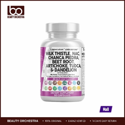 Picture of Clean Nutraceuticals Milk Thistle NAC Chanca Piedra Beet Root Artichoke Dandelion Root - Liver Cleanse Detox & Repair Supplement Plus TUDCA Choline & Ginger 60 Count