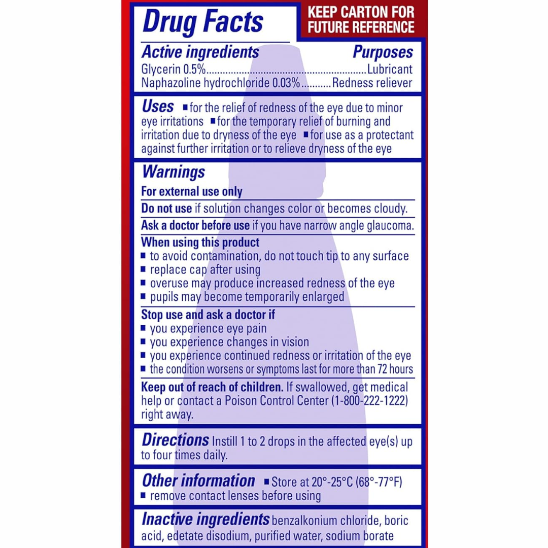 Picture of Clear Eyes Maximum Redness Relief Eye Drops - 15ml