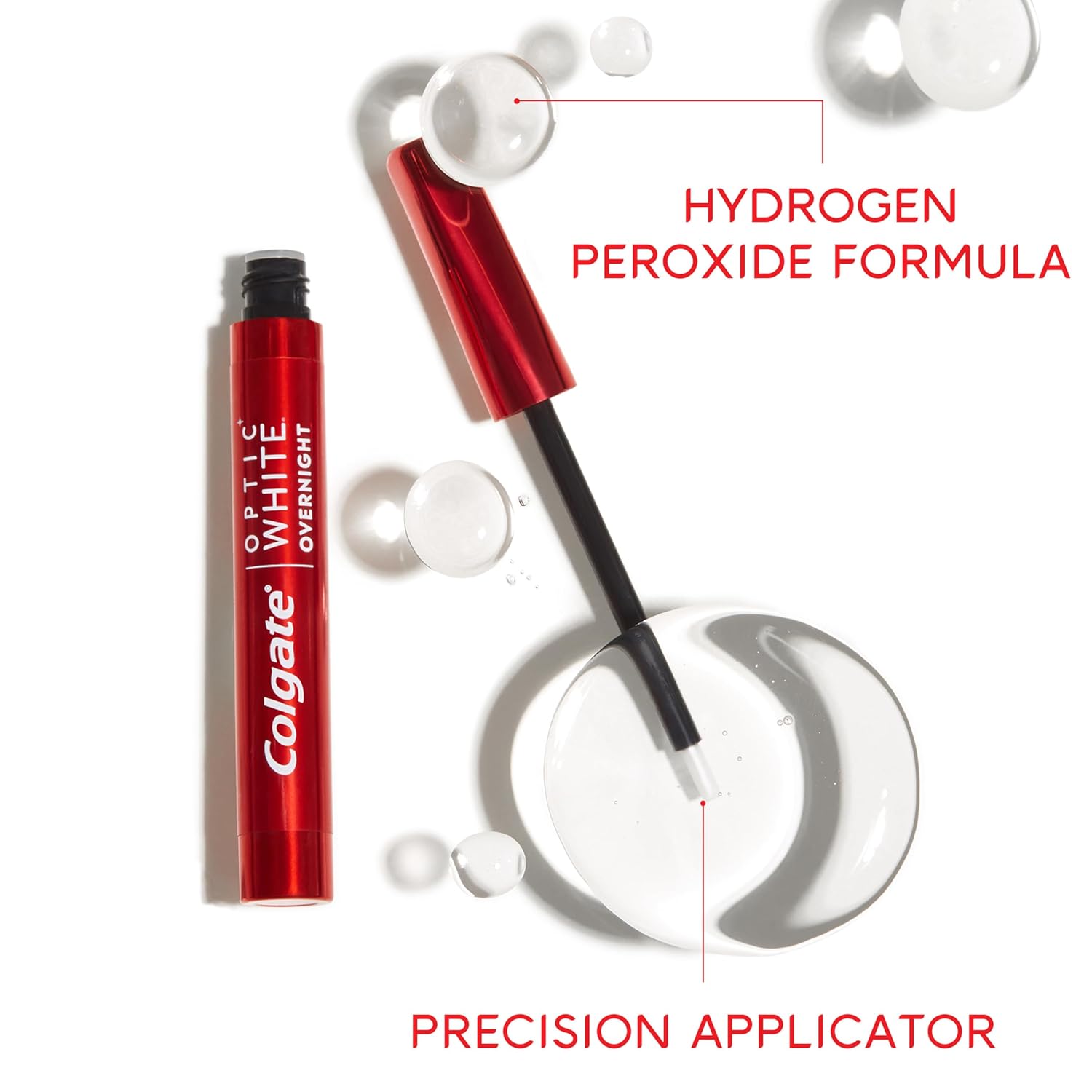 Picture of Colgate Optic White Overnight Teeth Whitening Pen, Teeth Stain Remover to Whiten Teeth, 35 Nightly Treatments, 0.08 Fl Oz (Made In USA)