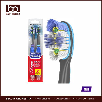 Picture of Colgate Total Advanced 360 Floss Tip Sonic Battery Powered Toothbrush | Pack of 2 | USA