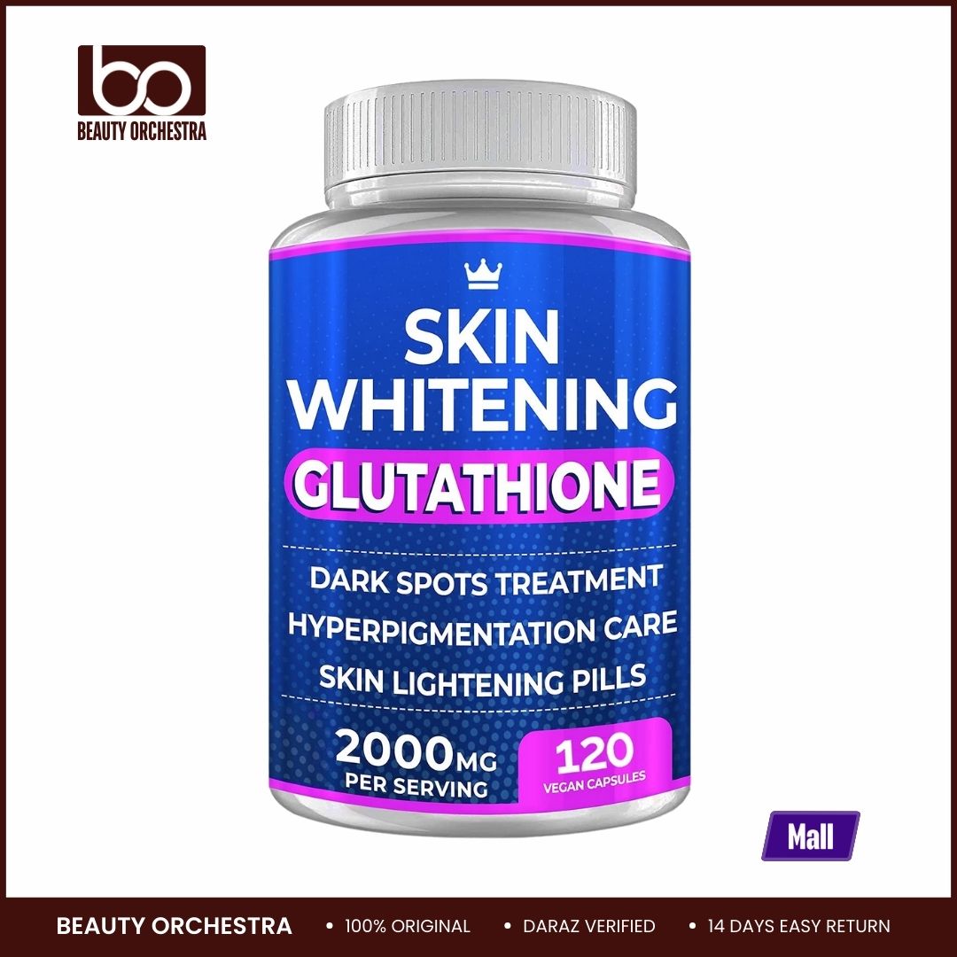 Picture of Crown Cosmetics Glutathione Skin Whitening Pills - 120 Capsules 2000mg Glutathione - Effective Skin Lightening Supplement - Dark Spots Melasma & Acne Scar Remover, Hyperpigmentation Treatment - Anti-Aging Antioxidant
