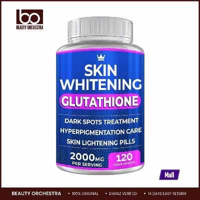 Picture of Crown Cosmetics Glutathione Skin Whitening Pills - 120 Capsules 2000mg Glutathione - Effective Skin Lightening Supplement - Dark Spots Melasma & Acne Scar Remover, Hyperpigmentation Treatment - Anti-Aging Antioxidant
