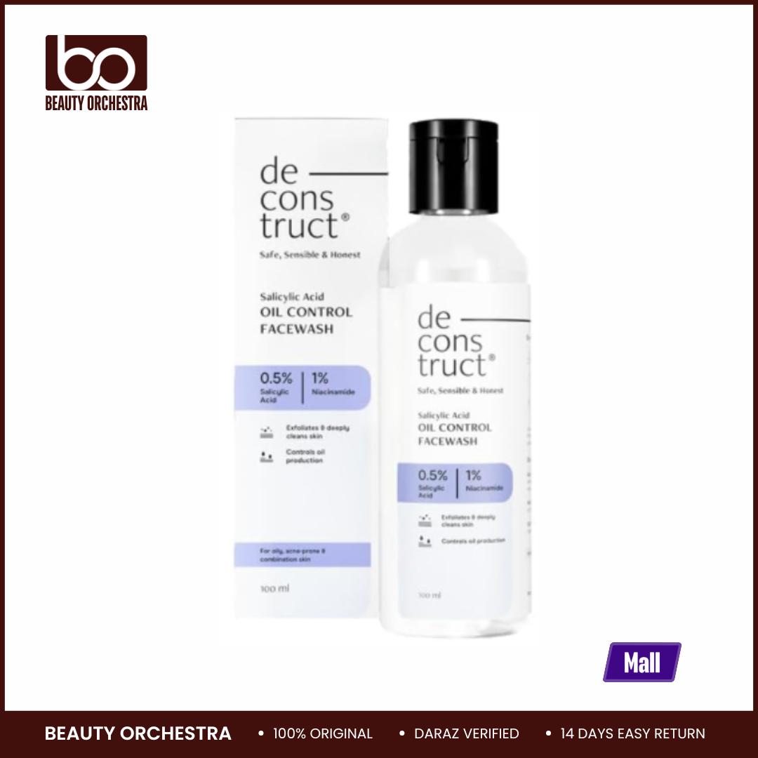 Picture of Deconstruct Salicylic Acid Oil Control Face Wash 0.5 Percent Salicylic Acid plus 1 percent Niacinamide 100 ml
