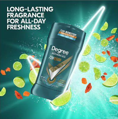 Picture of Degree Men Advanced 72H Body Heat Activated Sport Defense Antiperspirant Deodorant 2.7 oz - 76 g
