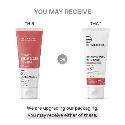 Picture of DERMATOUCH Bright & Even Tone Face Wash with Niacinamide Vitamin E and Kojic Acid Daily Gentle Face Cleanser For Tan Pigmentation Uneven Tone Dark Spot Removal - 70G