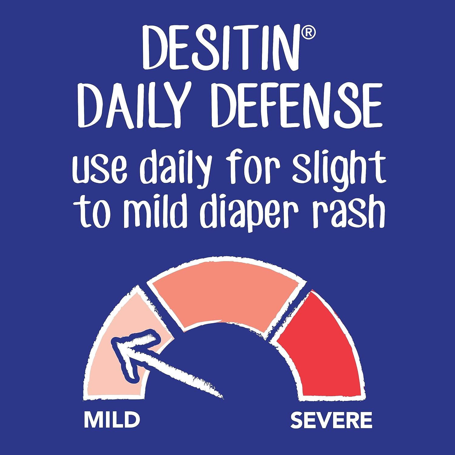 Picture of Desitin Daily Defense Baby Diaper Rash Cream with Zinc Oxide to Treat Relieve & Prevent diaper rash Hypoallergenic Dye- Phthalate- & Paraben-Free 4.8 oz