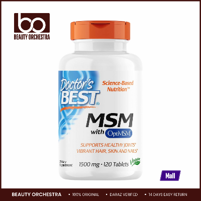 Picture of Doctor’s Best MSM with OptiMSM – 120 Tablets
