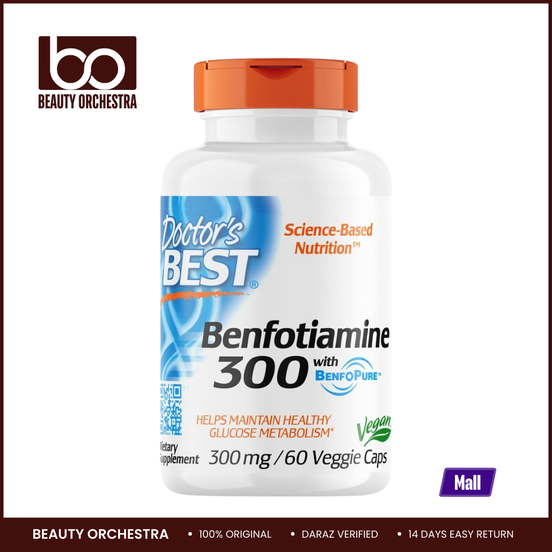 Picture of Doctor's Best Benfotiamine 300mg - 60 Capsules