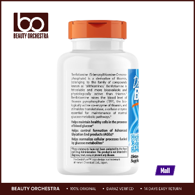 Picture of Doctor's Best Benfotiamine 300mg - 60 Capsules