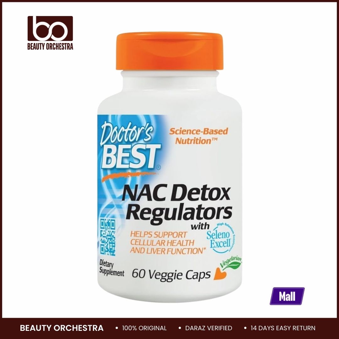 Picture of Doctor's Best NAC Detox Regulators with Seleno Excell Non-GMO Vegetarian Gluten Free Soy Free 60 Veggie Caps