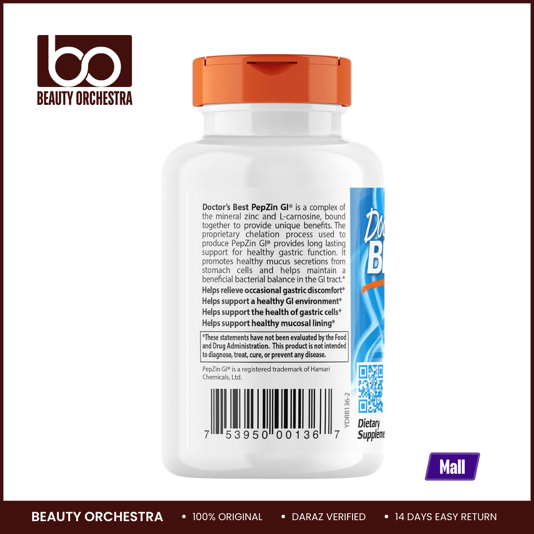 Picture of Doctor's Best PepZin GI - 120 Veggie Caps