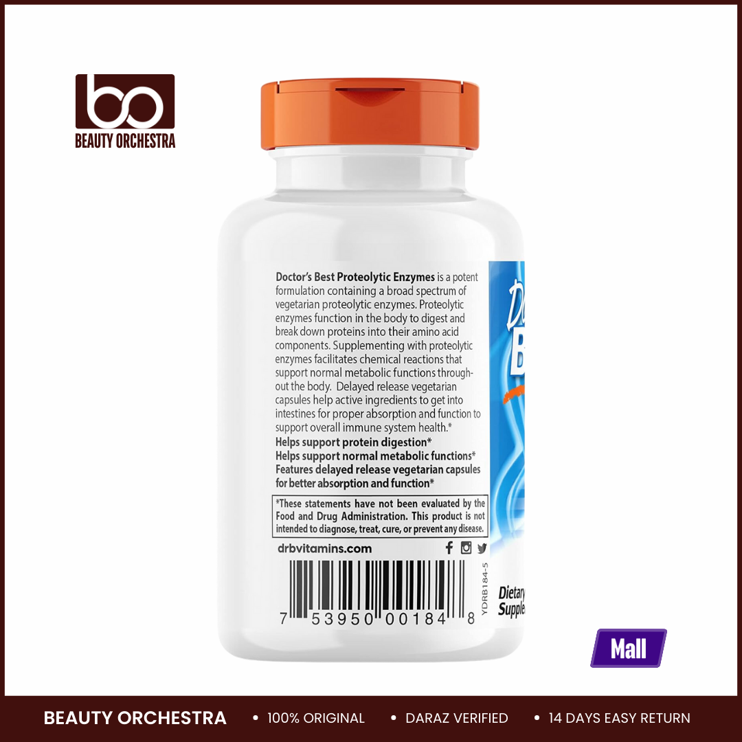 Picture of Doctor's Best Proteolytic Enzymes - 90 Veggie Caps