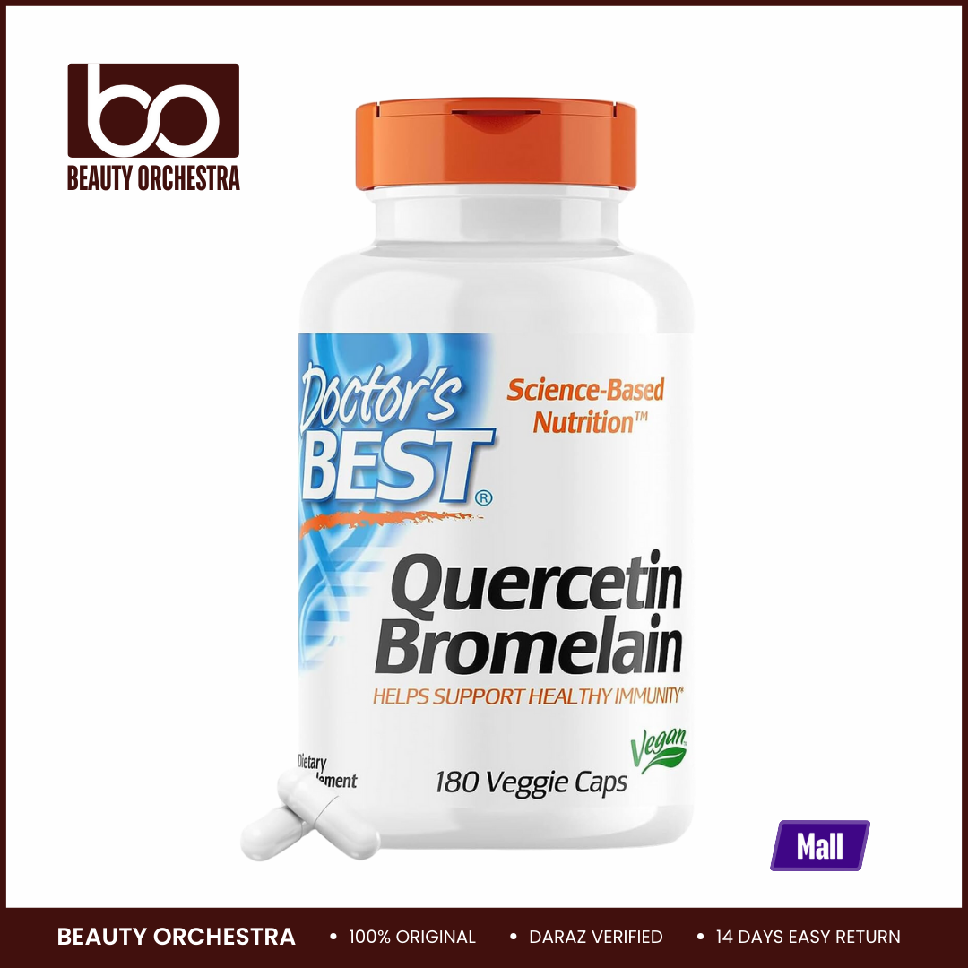 Picture of Doctor's Best Quercetin Bromelain - 180 Veggie Capsules