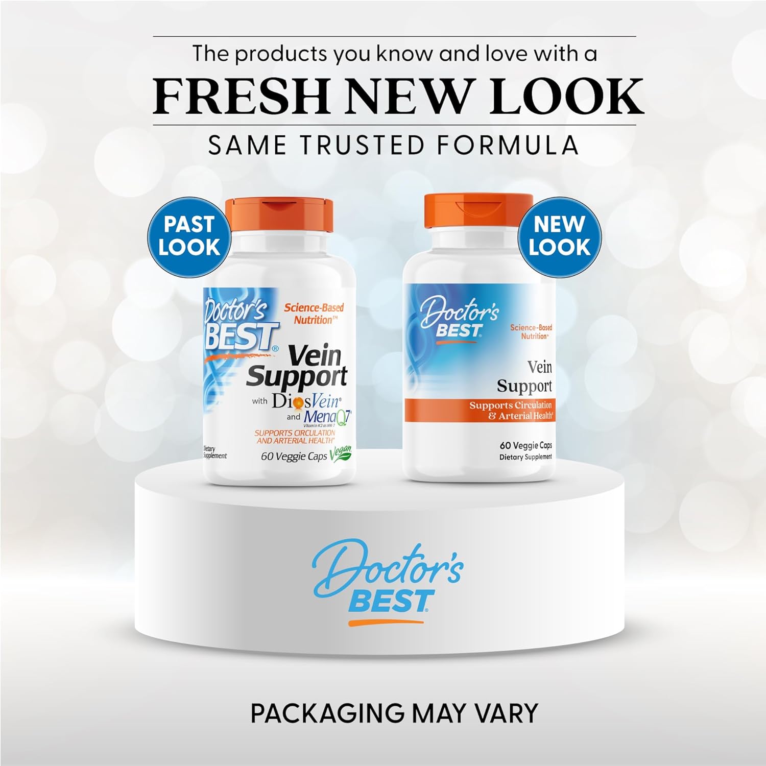 Picture of Doctors Best Vein Support Supports Circulation & Arterial Health Vegan 60 Veggie Caps