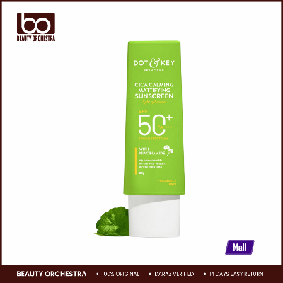 Picture of Dot & Key CICA Calming Mattifying Sunscreen SPF 50 PA++++ For Oily Acne Prone & Sensitive Skin UVA/UVB Protection 80gm